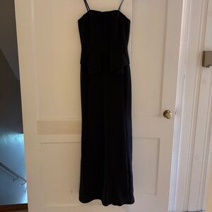 Black Strapless Gown